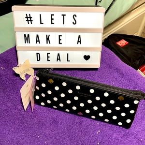 Kate spade polkadots pencil case and Accessories!
